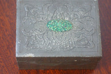 Load image into Gallery viewer, Chinese pewter tea caddy, with hand engraved decoration to the whole piece