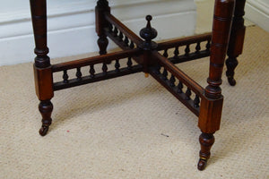 An octagonal aesthetic movement table made in the 19th Century