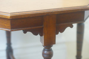 An octagonal aesthetic movement table made in the 19th Century