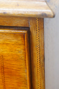 A good quality Edwardian mahogany inlaid chest the top is inlaid with fruitwoods in great condition