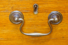 Load image into Gallery viewer, A good quality Edwardian mahogany inlaid chest the top is inlaid with fruitwoods in great condition