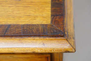 A good quality Edwardian mahogany inlaid chest the top is inlaid with fruitwoods in great condition