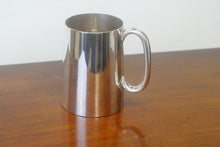 Load image into Gallery viewer, A superb antique sterling silver pint mug or tankard with a glass bottom hallmarked on the base