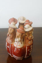 Load image into Gallery viewer, Authentic Peruvian Minka Folk Art  musical instrument with figures gathered round in a circle