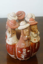 Load image into Gallery viewer, Authentic Peruvian Minka Folk Art  musical instrument with figures gathered round in a circle