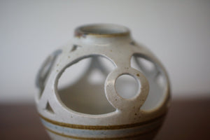 Stoneware Nantwich pottery vase, made by the Peter Clough Studio Pottery C.1960