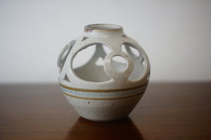 Stoneware Nantwich pottery vase, made by the Peter Clough Studio Pottery C.1960