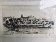 Load image into Gallery viewer, Vintage Etching of Ross-On-Wyre pencil signed with the most fantastic detail