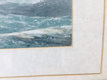 Load image into Gallery viewer, Original Watercolour signed by John Kay depicting a sea scape