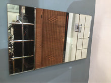 Load image into Gallery viewer, Original Art Deco rectangular Mirror with beautifully hand cut work to the glass circa 1920