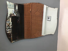 Load image into Gallery viewer, Original Art Deco mirror with beautiful scalloped edges and double beveled glass