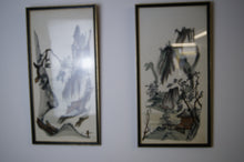 Load image into Gallery viewer, We have a  fantastic pair of original Japanese paintings by Robert Ellis beautifully executed