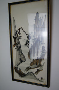 We have a  fantastic pair of original Japanese paintings by Robert Ellis beautifully executed