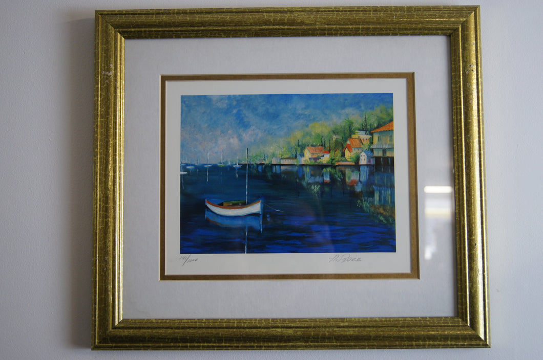 Stunning limited edition signed picture by Nathalie Pierce depicting an American coastal scene