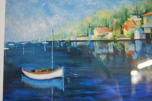 Stunning limited edition signed picture by Nathalie Pierce depicting an American coastal scene