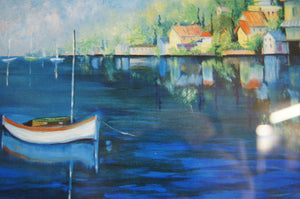 Stunning limited edition signed picture by Nathalie Pierce depicting an American coastal scene