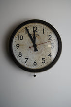 Load image into Gallery viewer, A Smiths Bakelite station clock with seconds hand circa 1940 in great condition with lovely patina