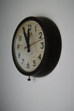 Load image into Gallery viewer, A Smiths Bakelite station clock with seconds hand circa 1940 in great condition with lovely patina