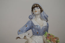 Load image into Gallery viewer, Royal Worcester fine bone China figure “Rosie Picking Apples” in perfect condition