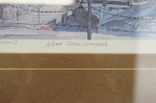 Load image into Gallery viewer, Limited edition pencil signed watercolour of the Albert Dock Liverpool