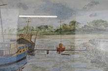 Load image into Gallery viewer, An oiginal watercolour of Glasson Dock by J Moore beautifully painted