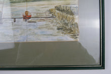 Load image into Gallery viewer, An oiginal watercolour of Glasson Dock by J Moore beautifully painted